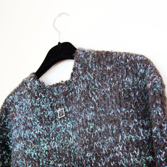 BNWT AW23 WOOYOUNGMI METALLIC THREAD SWEATER 50 - Picture 5 of 10